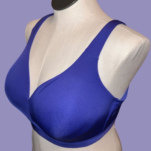 Plus Size Cacique No Wire Non Molded Cup Bra Size 40DD - Picture 2 of 5